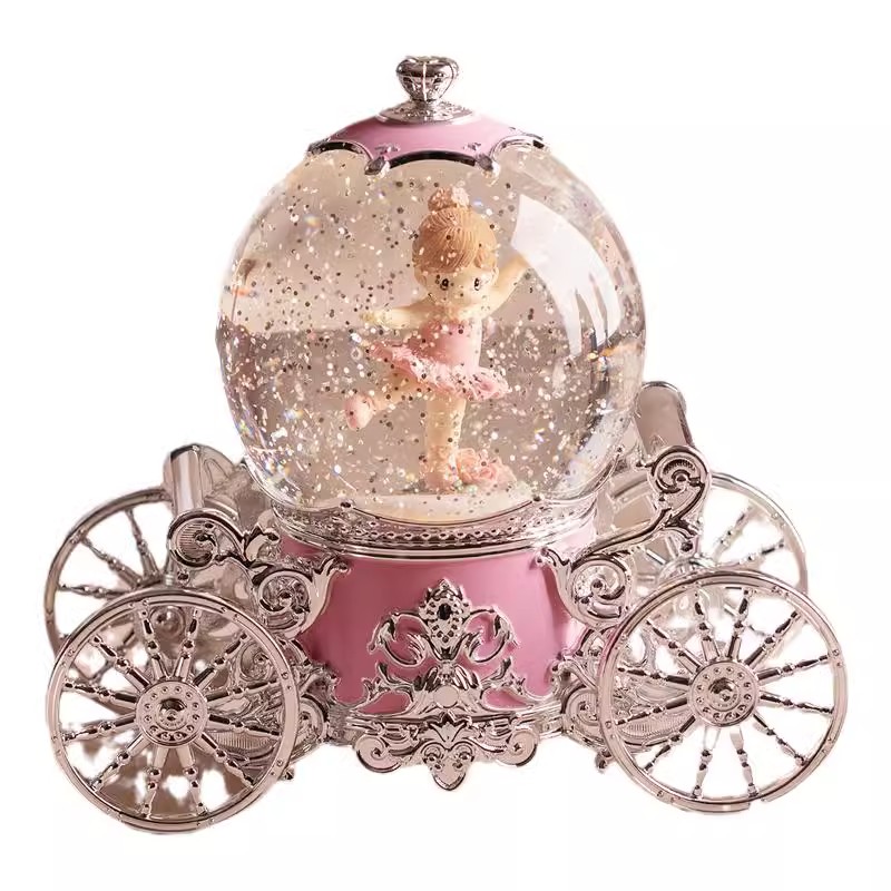 Dream Princess Spinning Pumpkin Carriage Crystal Ball Music Box Music Box Music Box Girls Kids Birthday Present