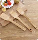 Food cooking tools bamboo custom turner spatula cooking spatula