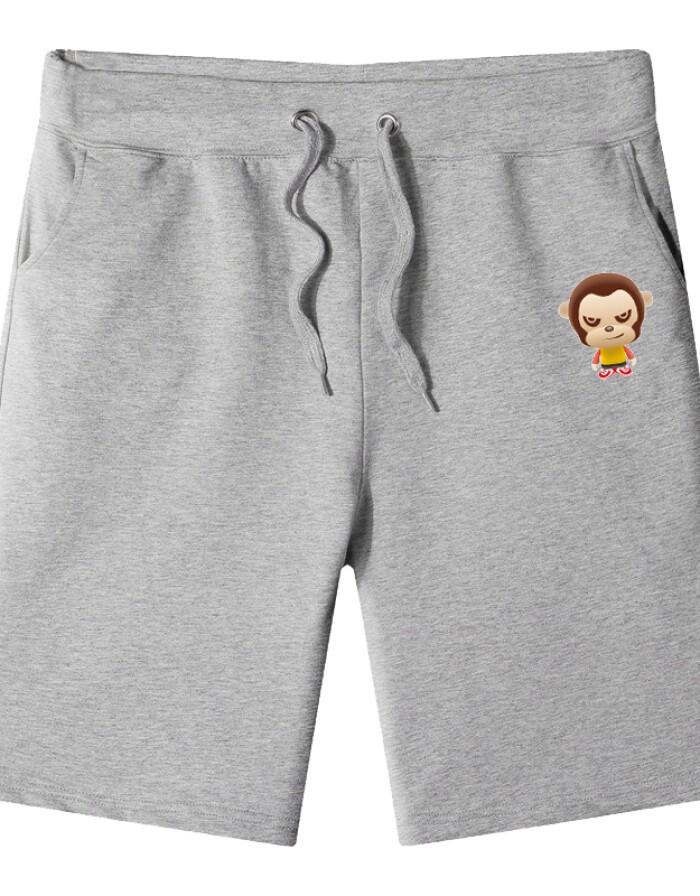 summer thin fast dry ice silk casual shorts men loose fashion brand american sweatpants ins tide beach pants