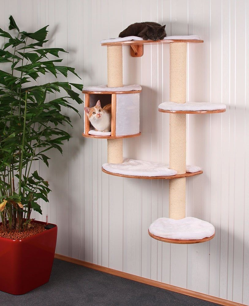 AIKUN Tiger Tough Cat Tree Furniture Condos For Cats And Kittens Gray Platform