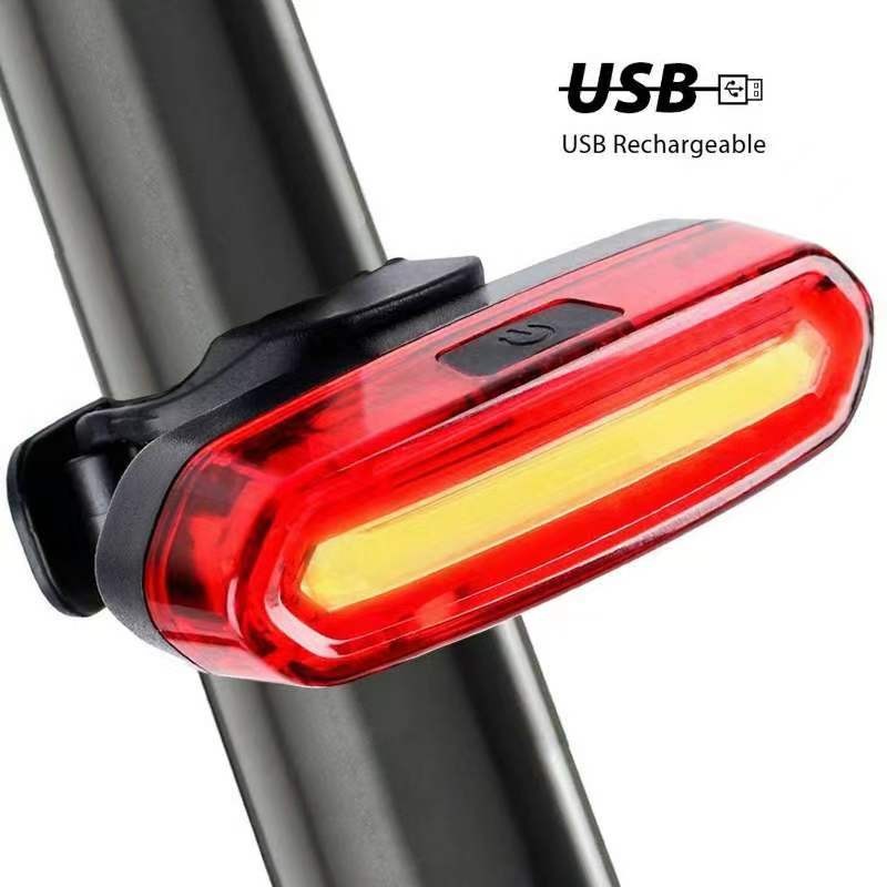 WASAGA6 Modes LED Bicycle Cycling Tail Light USB Rechar geable Bike Rear Warning Light