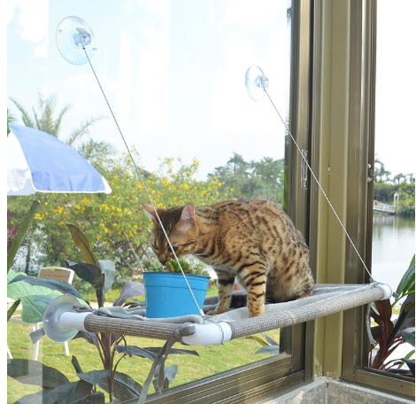 Cat Bed Window, Cat Window Hammock Window Perch, Safety Cat Shelves Space Saving Window Mounted Cat Seat for Large CatCat Bed Window, Cat Window Hammock Window Perch, Safety Cat Shelves Space Saving W